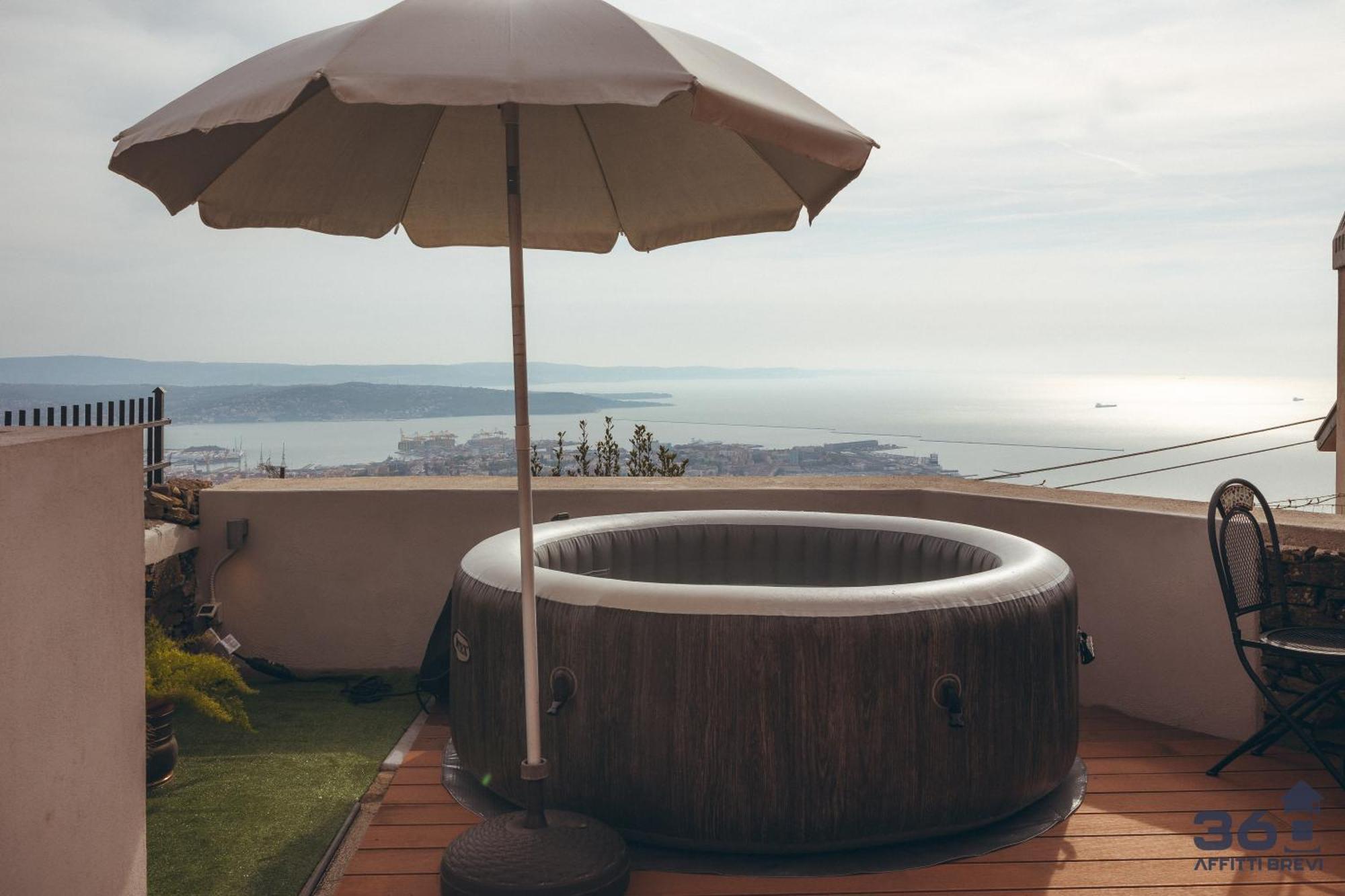 Trieste 10Min Dal Centro Villa Privata Con Jacuzzi Exteriör bild